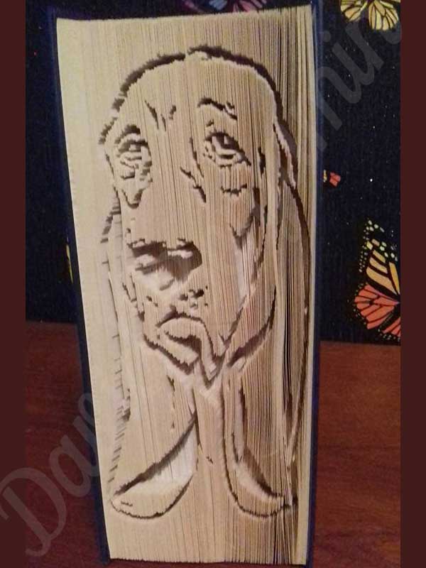 Bloodhound Cut & Fold Book Folding Pattern