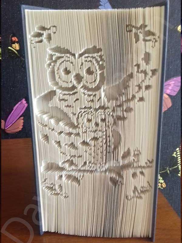 Mother and Baby Owl - Cut & Fold Book Folding Pattern