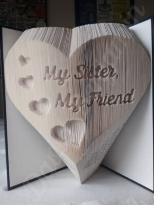 My Sister My Friend - Combi Cut & Fold Book Folding Pattern