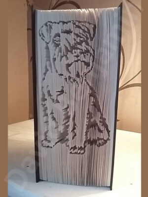 Schnauzer Cut and Fold Book Folding Pattern