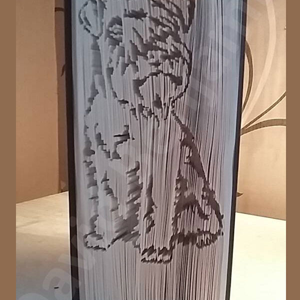 Schnauzer Cut and Fold Book Folding Pattern