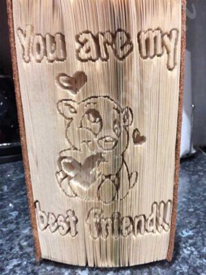 You are my best friend Cut & Fold Book Folding Pattern