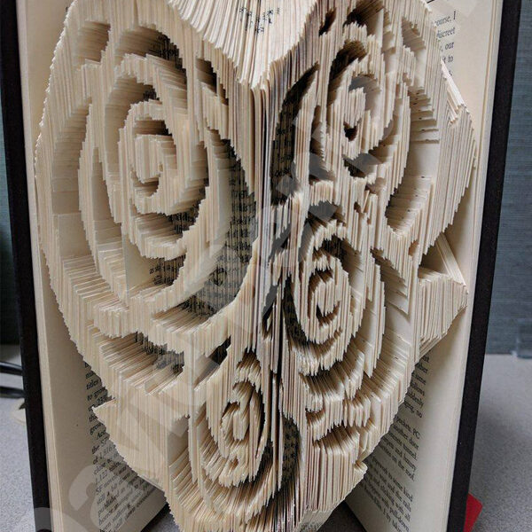 Heart of Roses Combi Cut and Fold Book Folding Pattern