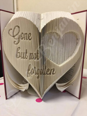 Gone but not forgotten Combi Cut and Fold Book Folding Pattern