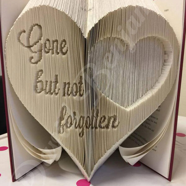 Gone but not forgotten Combi Cut and Fold Book Folding Pattern