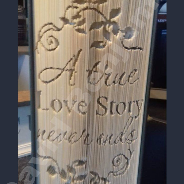 True Love Story Cut & Fold Book Folding Pattern
