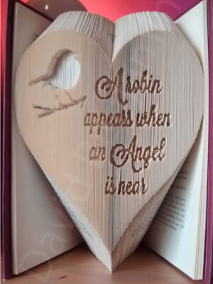 A Robin Appears Combi Cut and Fold Book Folding Pattern
