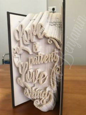 Love Is - Cut & Fold Book Folding Pattern