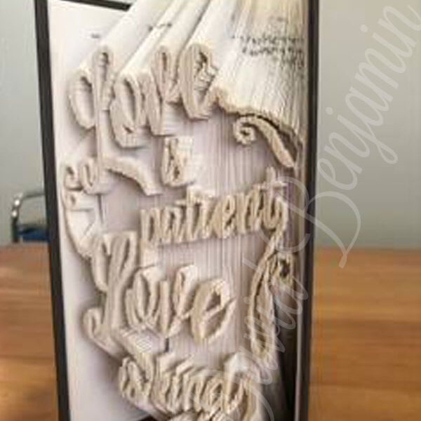 Love Is - Cut & Fold Book Folding Pattern
